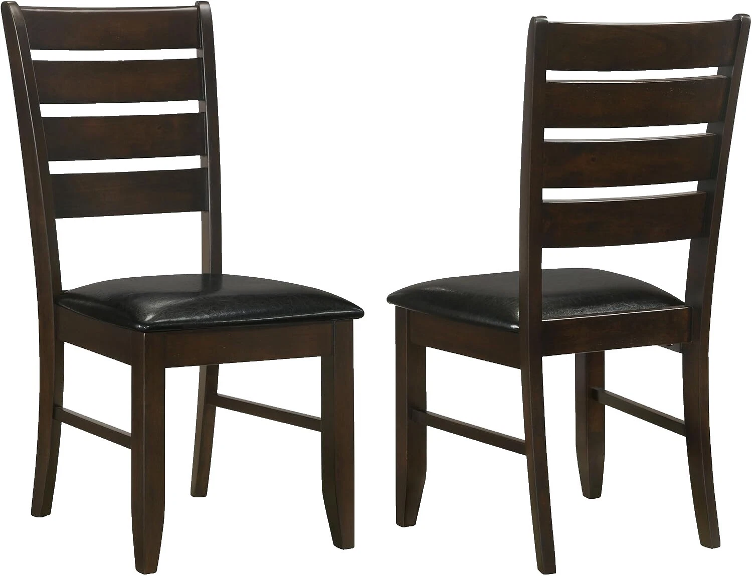 Faux Leather Black Dining Chairs