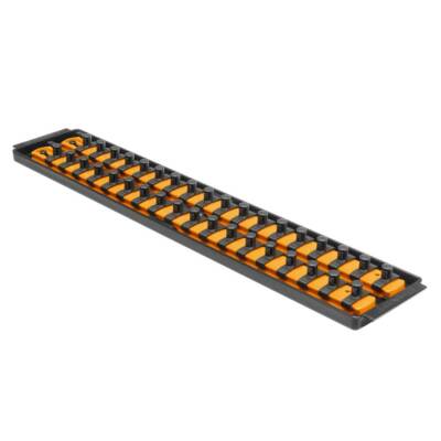 Ernst 8486 3/8'' Dr. 2-Rail 18'' Twist Lock Socket Boss ORANGE (Holds 36 Sockets)