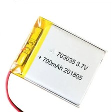 50Pcs Rechargeable 3.7V 700Mah 703035 Li-Polymer Li Lipo Battery Jst-Ph 2Pin 2.0