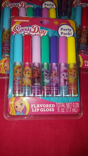 Nickelodeon Sunny Day 7pc Set Party Pack flavored Lip Glosses COTTON CANDY+ MORE - Picture 8 of 11