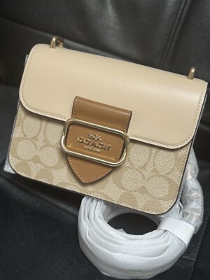 NWT Coach Morgan Square Crossbody In Blocked Signature Canvas