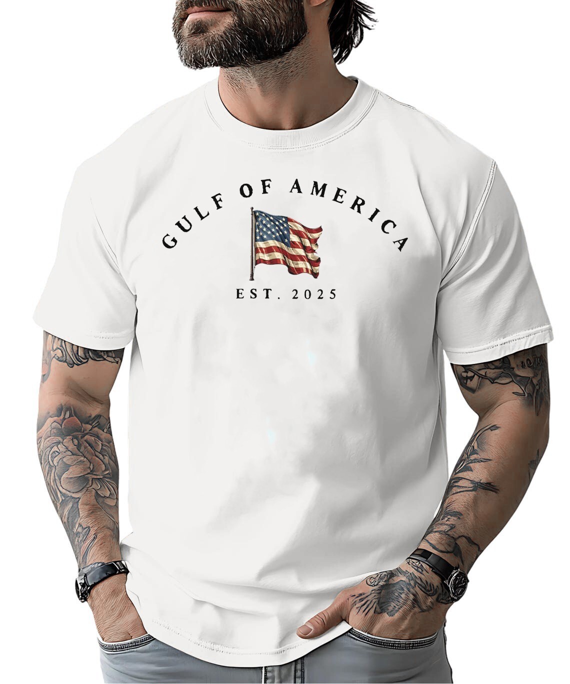 Patriotic America The Gulf of America 2025 T-Shirt