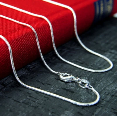 Charismatische Damen,Herren solide Sterling Silber 925 Schlangenkette, 50,...65 - Bild 1 von 4