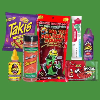 TikTok BigTex Alamo Chamoy Pickle Kit With Big Size 13 Oz  Sqwinkles Powder