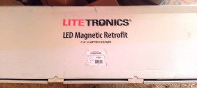 Litetronics Led Magnetic Retrofit Kit Rfm3t440b ; 2'x4' 3-Lamp Troffer Retrofit