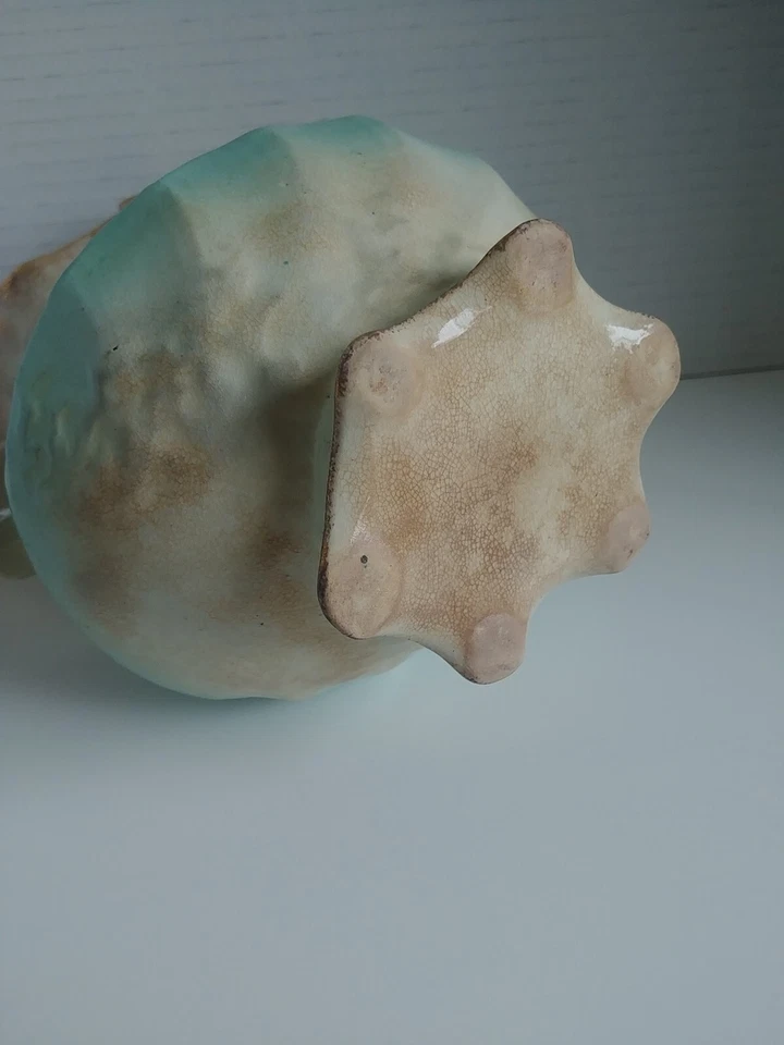 JARRA DE LECHE DE CERÁMICA ANTIGUA/DE COLECCIÓN.Vigilancia francesa porcelana en relieve adorno dorado Foto 4 de 4