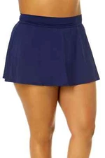 Anne Cole Plus Size Banded Swim Skirt MSRP $64