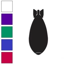 Bomb Warhead, Vinyl Decal Sticker, Multiple Colors & Sizes #803