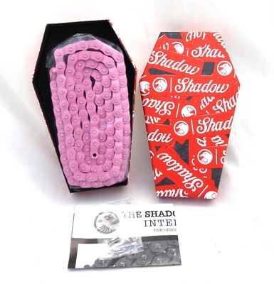 The Shadow Conspiracy Interlock V2 Chain - Single Speed, 1/2'' x 1/8'', Pink