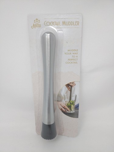 Abode 8" Stainless Steel Cocktail Muddler Mojito Bar Tool For Mashing BNIP! - Picture 1 of 4