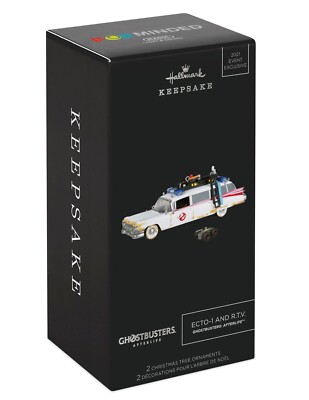 ECTO-1 and RTV Ghostbusters NEW Limited to 3000 Hallmark 2021 Ornament COMIC CON
