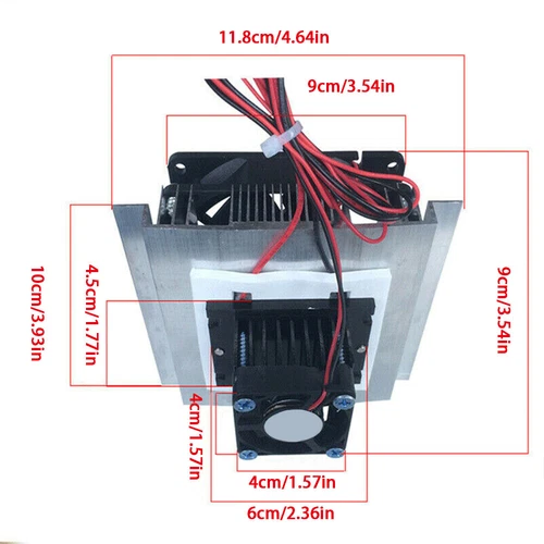60W 12V 6A Peltierkühler Für Pro Peltierelement Modul Kühler Kühlsystem DIY Satz - Bild 3 von 12