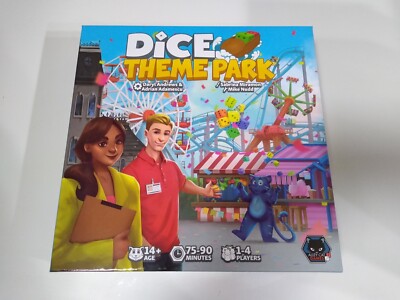 Dice Theme Park Board Game Alley Cat Games Complete Stratagey 1-4 Players