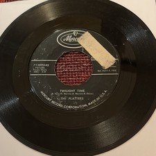 THE PLATTERS: Twilight Time / Out Of My Mind, 45 RPM Single 1958