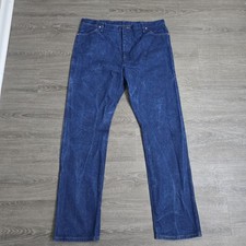 Vintage Wrangler Jeans Mens 42x36 Cowboy Cut Western Denim 13MWZ Blue