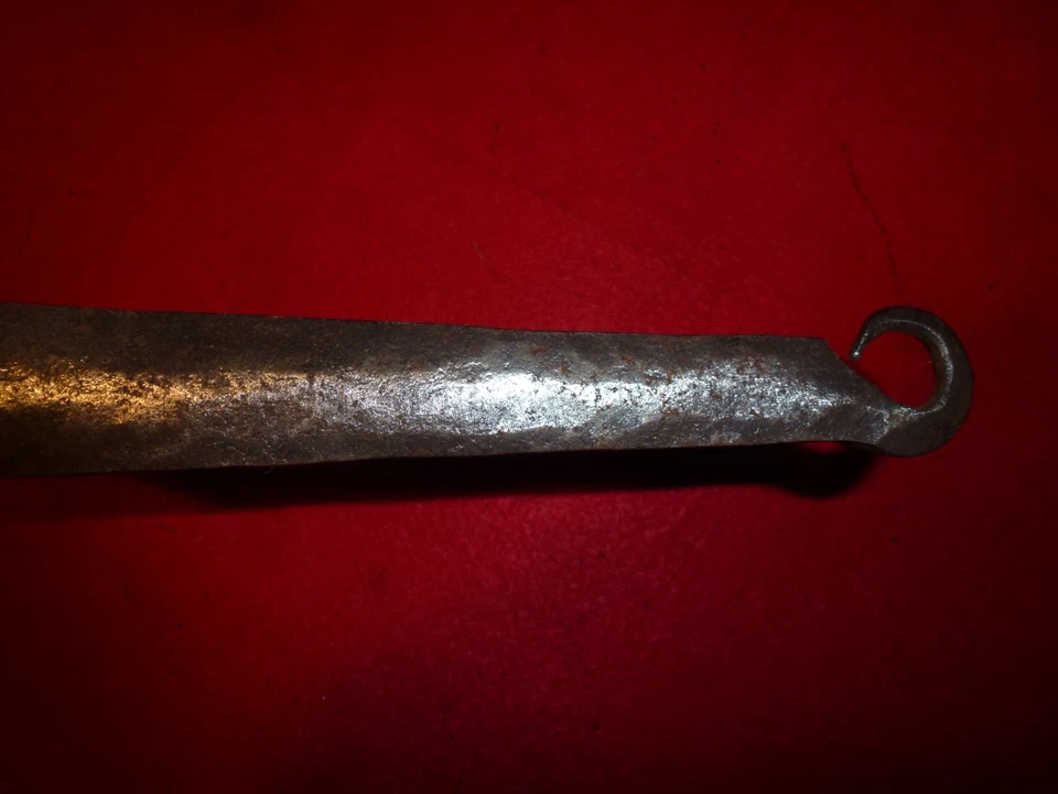 ancien grille pain de cheminée en fer forge art populaire - Photo 3/4