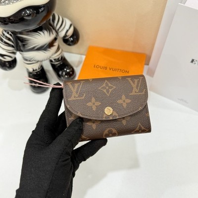 Louis Vuitton Rosalie Purse Monogram Rose Ballerine Gold Hardware Wallet
