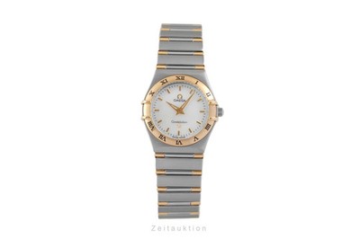 Omega Lady Constellation MOP Stahl Gold Quarz Damenuhr Ref. 1272.30.00 Klassiker