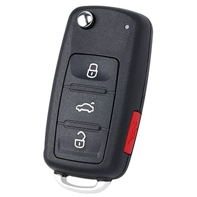 Keymall Flip Key Fob Keyless Entry Remote Control Replacement for Volkswagen