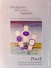 PIAGET Vintage Print Ad !!  " Metal Watch . "