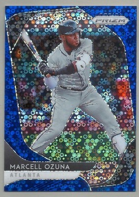 ks 2020 Panini Prizm Marcell Ozuna #51 Blue Donut Circles 61/199 Atlanta Braves