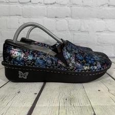 Alegria Debra Clogs Womens 40 US SIZE 9.5-10 Floral Multicolor Leather Slip On