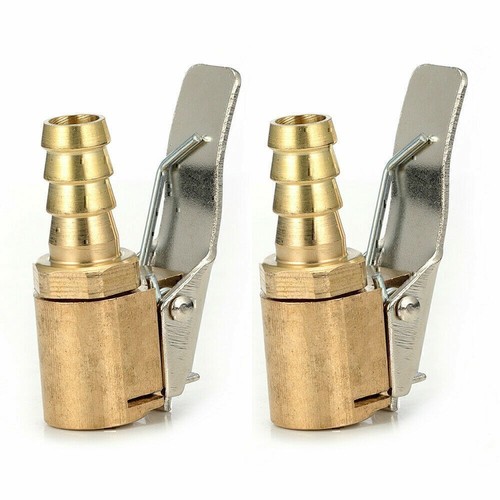 2pc Open Flow Straight Lock-On Air Chuck with Clip for Tire Inflator Car Tool US - 第 3/12 張圖片