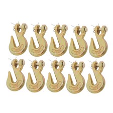 5/16 Inch 5400 Lbs Clevis Grab Hooks G70 for Trailer Truck Tow Chain (10 Pack)