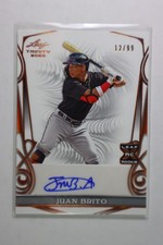 2023 Leaf Trinity Juan Brito Auto #BA-JB1 Bronze /99