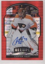 2020-21 Upper Deck Allure Red Rainbow Auto Carter Hart #12 Auto 0c3