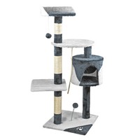 Katze Katzenkratzbaum Kratzbaum Kletterbaum M. Sisal + KatzenhöHle Grau / Weiß