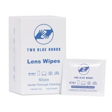 Disposable Pre-Moistened Lens Wipes 1 Count Pack of 50 