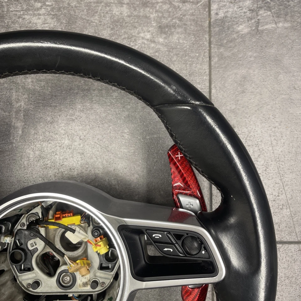 Controle preto 95B959256E cabo de volante Porsche Macan fabricante de equipamento original 2015 - 2023 - Imagem 4 de 4