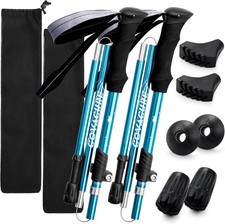 Hiking Poles Collapsible Trekking Poles - Aluminum Alloy 7075 Walking Sticks for