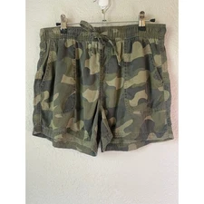 C&C California Camo Shorts Drawstring Waist Casual Comfy Womens