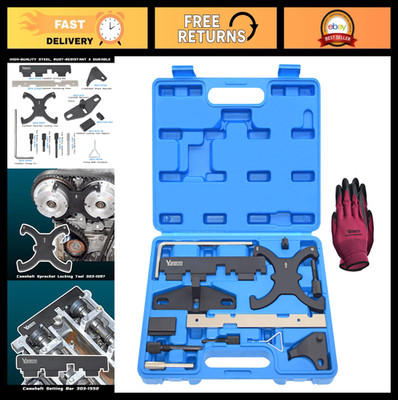 13PCS Camshaft Timing Tool Kit & Flywheel Locking Tool for Ford Mazda VCT Ecoboo