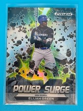2022 Panini Prizm Draft Picks Power Surge Elijah Green #PS-EG Nationals