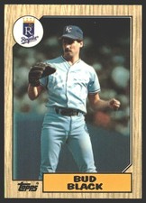 Bud Black #669 1987 Topps Collector's Edition (Tiffany) Kansas City Royals