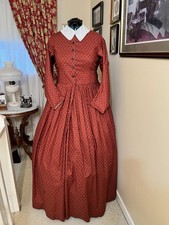 Civil War Reenactment Ladies DayDress Size 28