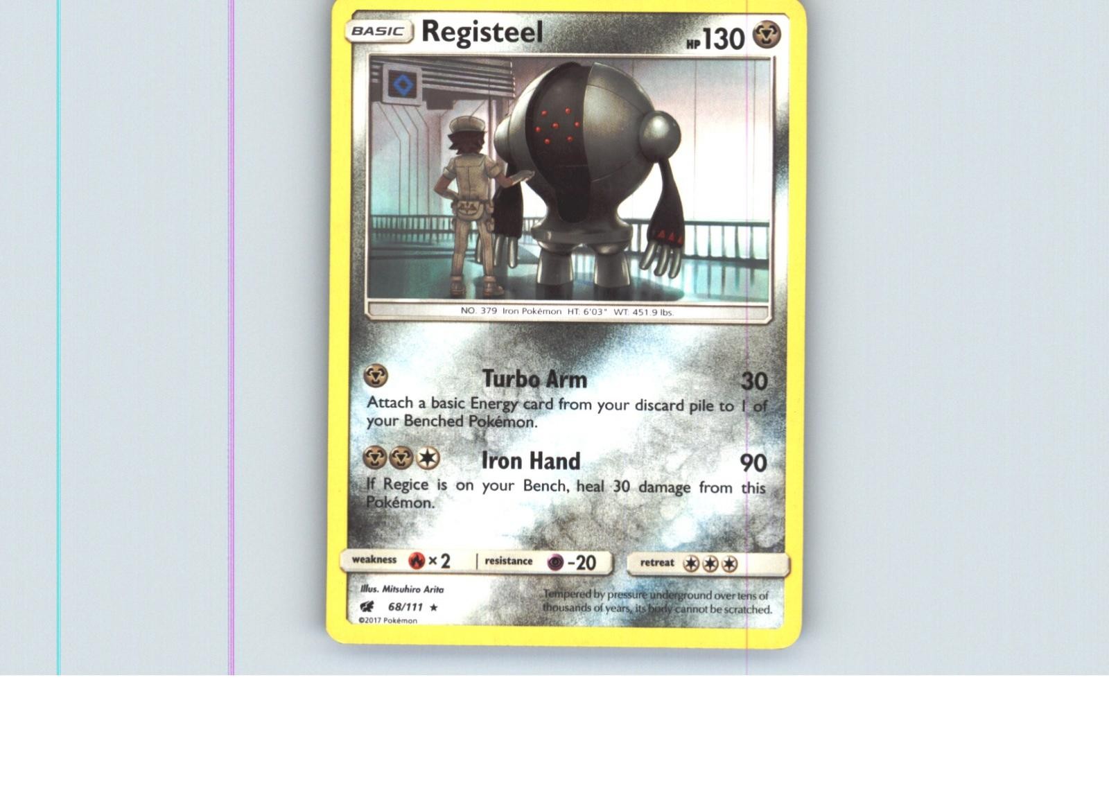 Registeel 68/111 Rare Crimson Invasion Pokemon Near Mint