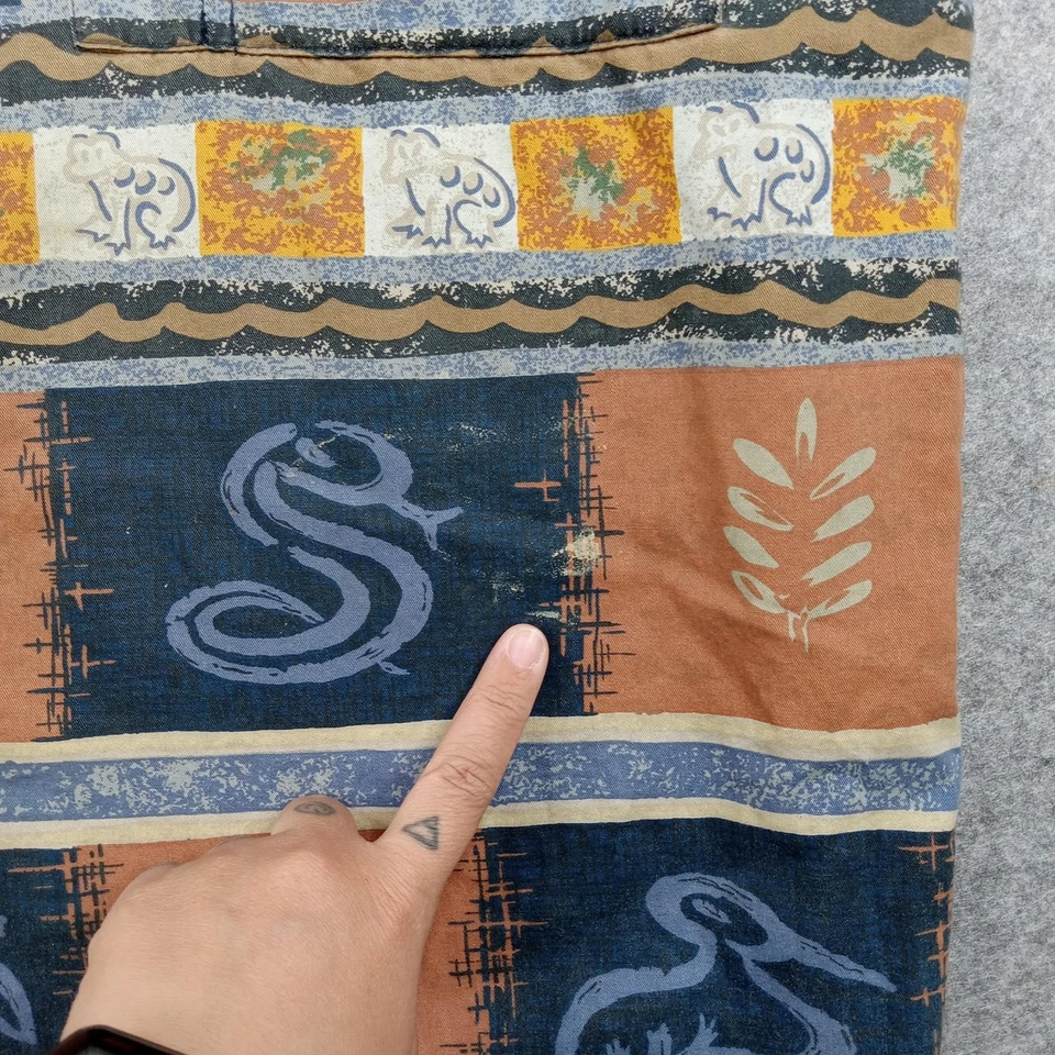 Camisa Territory Ahead Para Hombre Mediana Estampado Animal del Suroeste Algodón Abotonada Foto 3 de 4