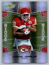 Jamaal Charles 2008 Score Select Rookie Card 990/999 Kansas City Chiefs #384. rookie card picture