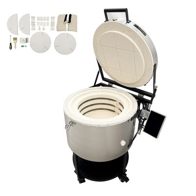 Auto Intelligent Ceramic Firing Machine Circular Electric Ceramic Kiln High Temp