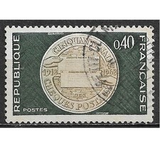 Timbre Obli. YT 1542  50 ans Comptes Postaux 1968