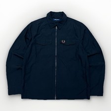 Fred Perry Jacket Men’s Small Black Vintage Style Windbreaker Retro Harrington