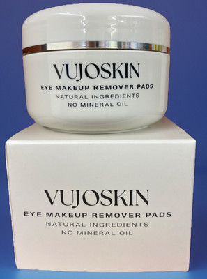 VUJOSKIN Augen Make-up Entferner Pads 50 Stück geeignet für wasserfestes Make-up natürlich