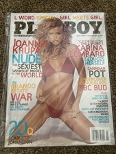 Playboy Magazine Joanna Krupa July 2005 Karina Lombard Hugh Hefner Scarlett Jo