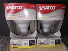 SATCO S3408 REFLECTOR FLOOD INDOOR BR30 65W 120V Lot Of 2