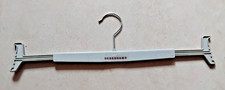 10 - Plastic Sprung Skirt and Trouser Grey Coat Hangers Debenhams Logo 41cm flat