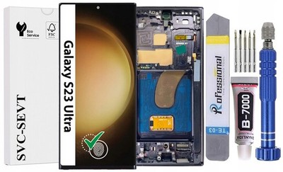 FULL OLED HD für Samsung Galaxy S23 Ultra 5G S918 Display Bildschirm LCD +Rahmen